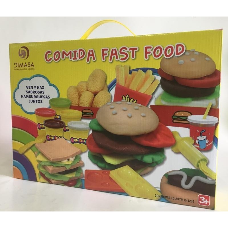 COMIDA FAST FOOD PLASTILINA