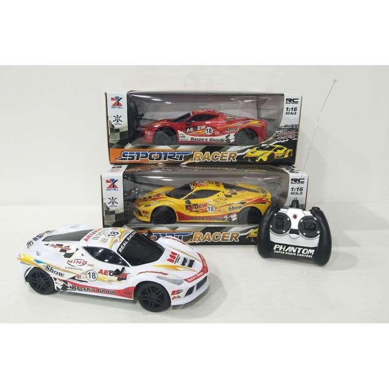 COCHE SPORT RACER Radio Control 1:16 BAT+CARG