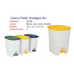 Cubo Ecológico 40 litros verde