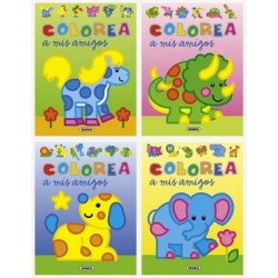Colorea A Mis Amigos 4 Tit.