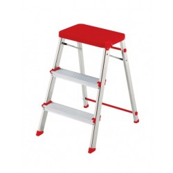TABURETE M/3 ALUMINIO ROLSER ROJO