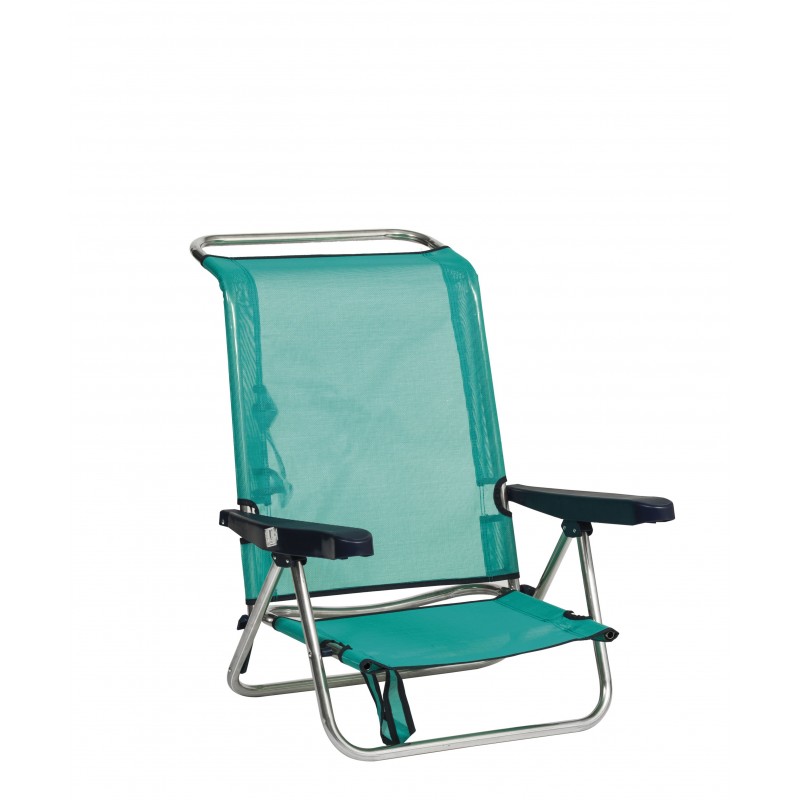 Silla playa aluminio Fibreline con asa