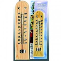 Termometro Madera 22,5 Cm.