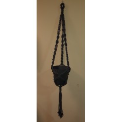 Macetero macramé modelo CORRALES color GRIS