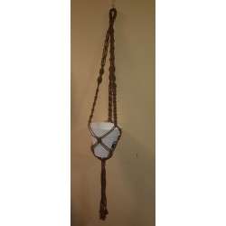 Macetero macramé modelo CORRALES color MARRÓN