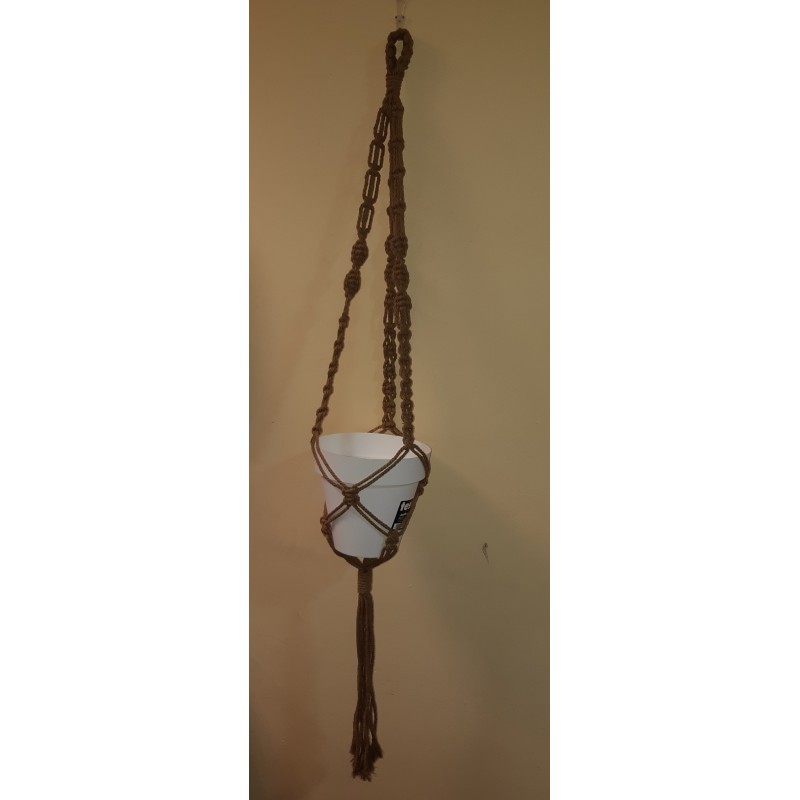 Macetero macramé modelo CORRALES color MARRÓN