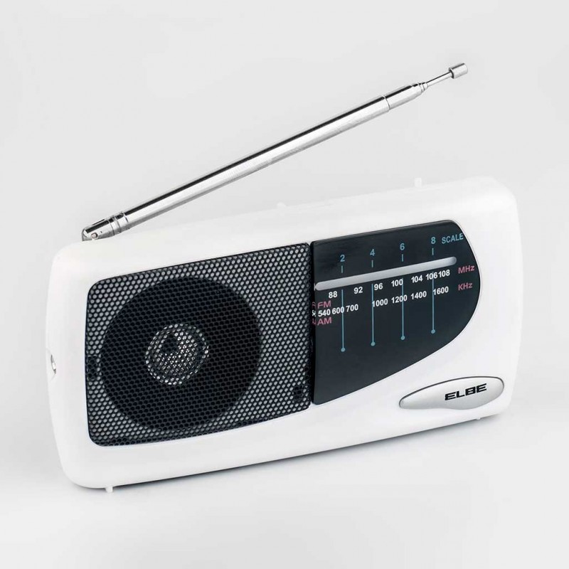 Radio portátil blanca RF-52-SOB