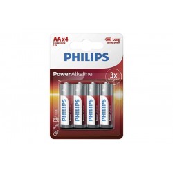 P-4 Pilas Aa Alkalina Philips