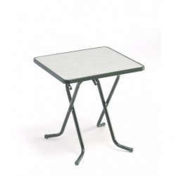 Mesa Pleg.70X70 Marmol Verde