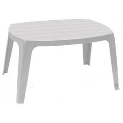 Mesa Cuadradra Apilable Blanca