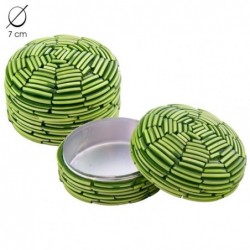 Caja Redonda 7 Cm Cristales...