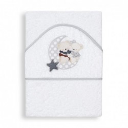 Capa Baño 1X1 Osito Amor.Bl/Gr