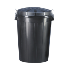 Cubo Basura Negro 95 Ltos.