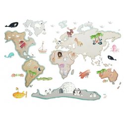 World Map XL Animals