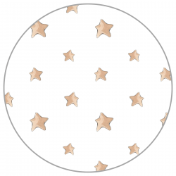 Alfombra Redonda 95Cmstars