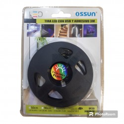 Tira Led Con Usb Y Adhesivo 3M