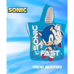 Poncho toalla Sonic 55x110 cm
