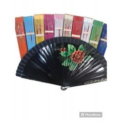 Abanico Decorado De Dos Caras