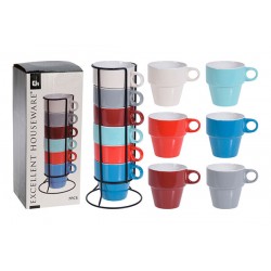 Mug Set 6 Uds. C/Soporte...