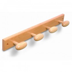 Perchero Madera 4 Pomos...