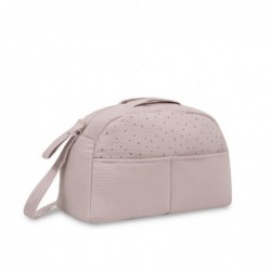 Bolso Maternal Puntos Rosa Maq
