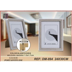 Portafoto 24X30 Gris/Bl