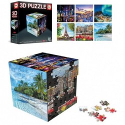 Puzzle Cubo 3D Viajes 36X6