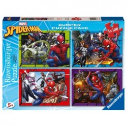 Puzzle Spider-Man 4X100 Pzas,