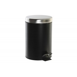 Papelera Metal Inox Negro