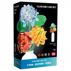 Set Flores En Vasija 332 Pzas