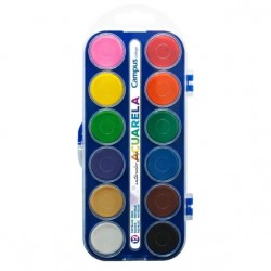 Acuarela 12 Pastillas Plus