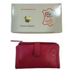 Billetero Piel Rojo