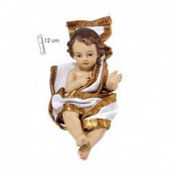 Niño Jesus Ropa Crema 12 Cm