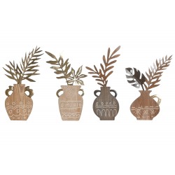 Decoracion Pared Metal Jarron