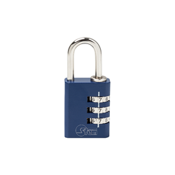 Padlock Alumin.Combinat.30 Blu
