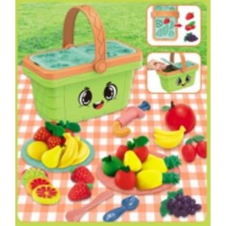 Cesta Picnic Frutas Plastilina