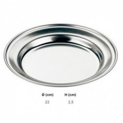 Plato Camping Inox.22Cm.Llano
