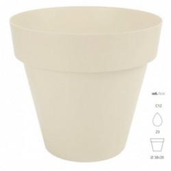 Maceta 38 Plast. Ecru