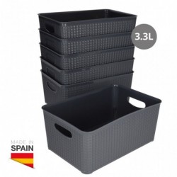Cesto Organizador 3.3L Gris
