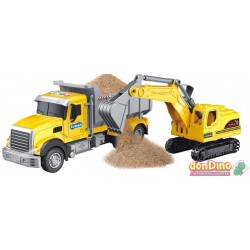 Camion Volquete Y Excavadora