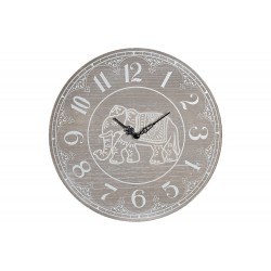 Reloj Pared Mdf Elefantes Deca