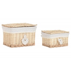 Cesta Mimbre Poliester Grande