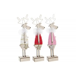 Figura Reno MDF con Luz LED...