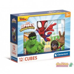 Rompecabezas 12 cubos spidey