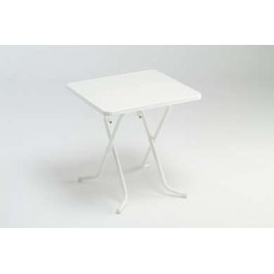 Mesa jardín 70x70 blanca