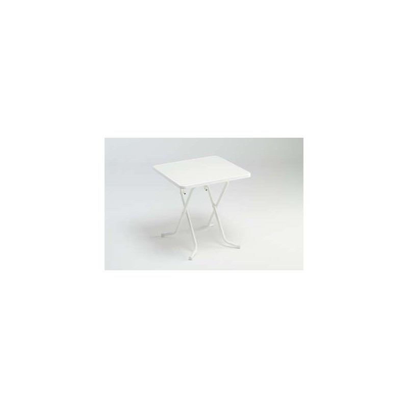 Mesa jardín 70x70 blanca