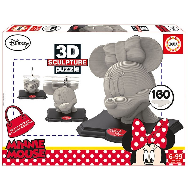 3D Sculpture Puzzle Minnie