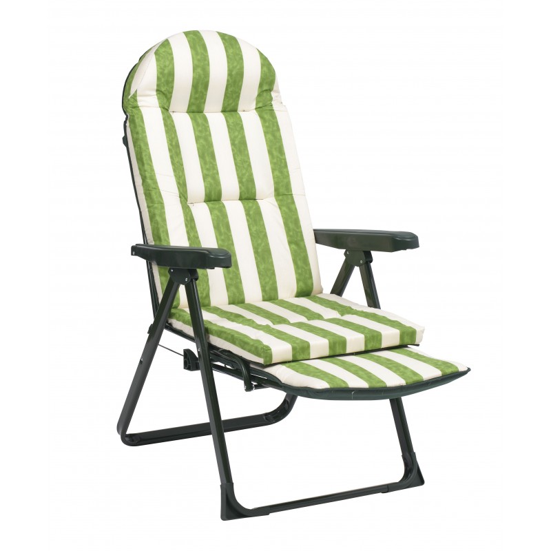 Relax telescópica tubo acero oval 40X20mm rayas verde