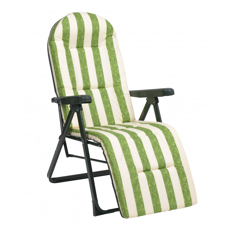 Relax tubo acero oval 40X20mm rayas verde